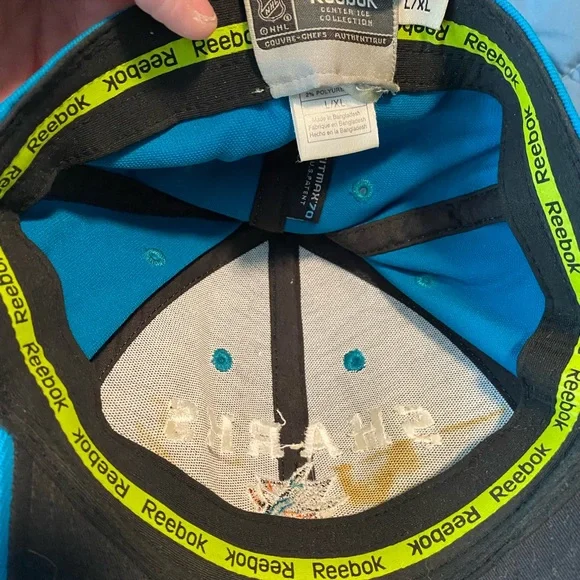 Used San Jose Sharks hat.  Size L/XL
Please ask any questions. - Picture 3 of 4